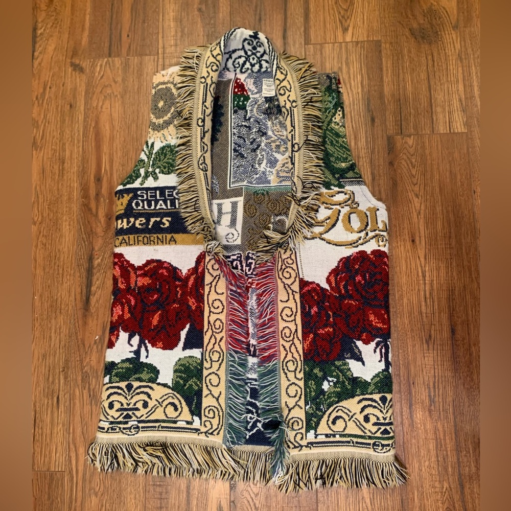 Vintage Upcycled Western Style long Vest